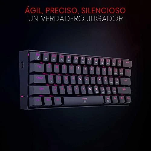 Kompaktiška Mechaninė klaviatūra žaidimams Redragon K630RGB, Red Switch, US išdėstymas