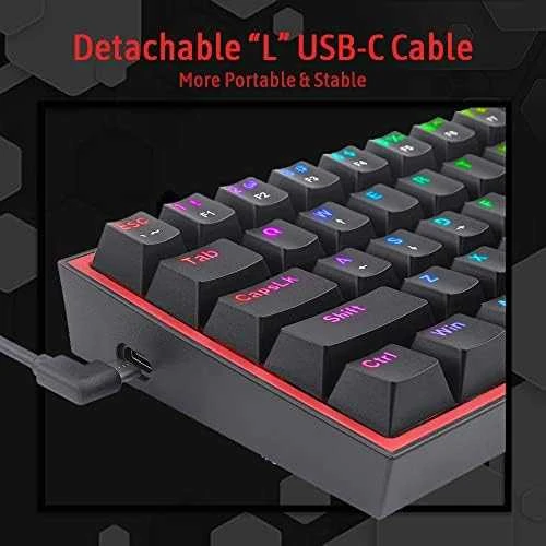 Žaidimų Klaviatūra Redragon Fizz K617 RGB (Juoda)