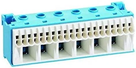Hager Self- sugavimo blokas 63A QC mėlyna 26 jungtys 33 x 105 x 34mm (KN26N)