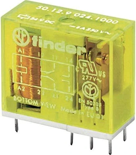 Finder saugos relė 2P 8A 12V DC (50.12.9.012.1000)