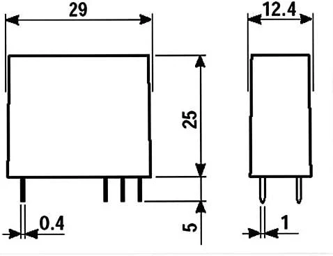 Finder saugos relė 2P 8A 12V DC (50.12.9.012.1000)