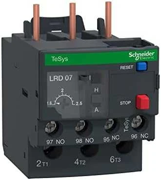 Schneider Electric Šiluminės perkrovos relė 1,6-2,5A LRD07