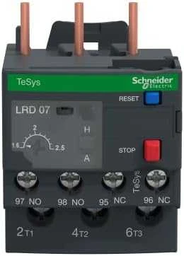 Schneider Electric Šiluminės perkrovos relė 1,6-2,5A LRD07