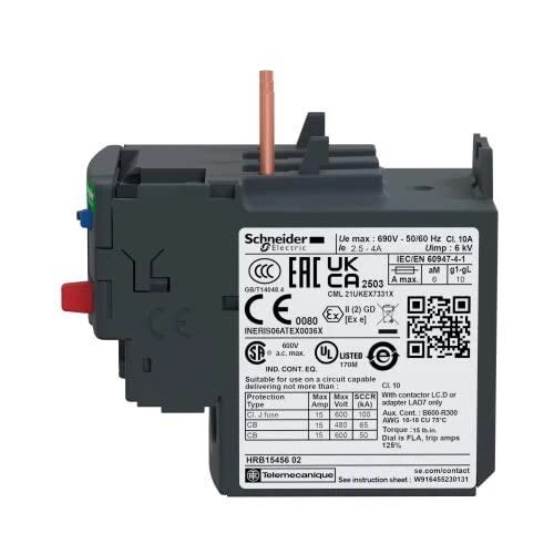 „Schneider Electric“ LRD08-TERMINĖ RELĖ 2,5–4 A