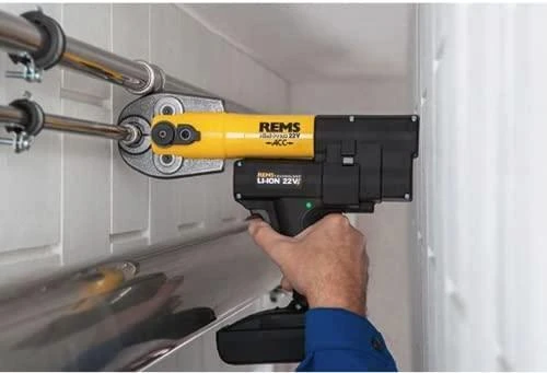 Vamzdžių presavimo įrankis REMS Mini-Press 22V ACC L-Boxx 2,5Ah