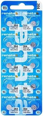 Renata 364 SR621SW sidabro oksido laikrodžių baterijos 10 vnt