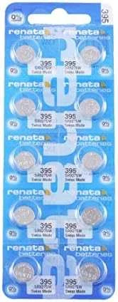 Baterijos Renata 395 (SR927SW) 10 Vnt.