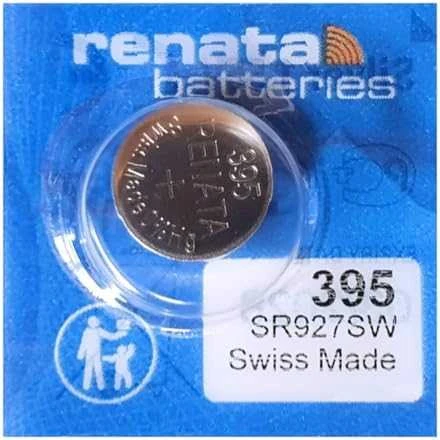 Baterijos Renata 395 (SR927SW) 10 Vnt.