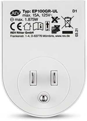 REV REV Travel Plug Traveler USA baltas