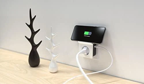 REV USB įkrovimo adapteris su belaidžiu įkrovimu + 1x lizdas