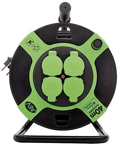 Rev Ritter REV REV Cable Drum Plastic 40m IP 44 4-fold juodas žalias