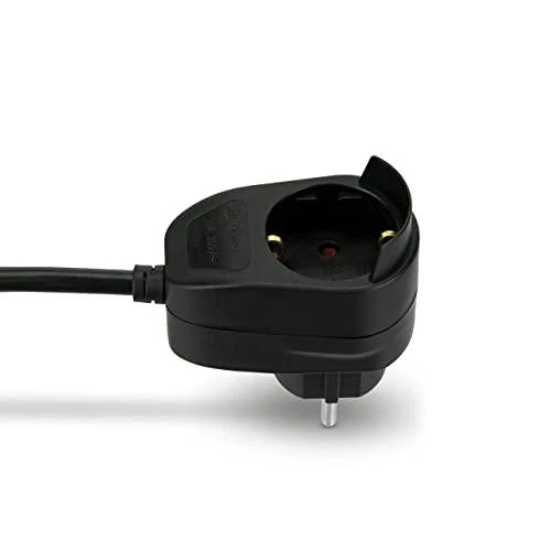 REV Multiple Socket Outlet 3+1-fold 2m + jungiklis juodas