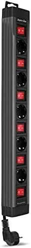 REV 5 kartus daugialypis lizdas 3,7 m Single Switch antracitas