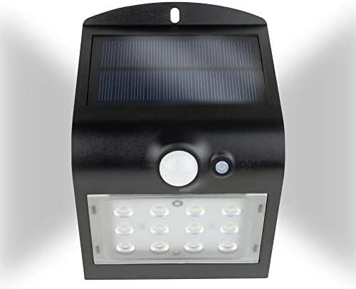 REV REV saulės energija varomas LED drugelis su judesio jutikliu 1,5W juodas