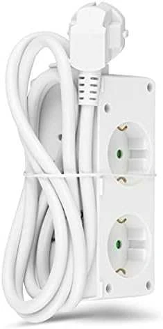 REV Multiple Socket Outlet BiniPlus 6 kartus baltas
