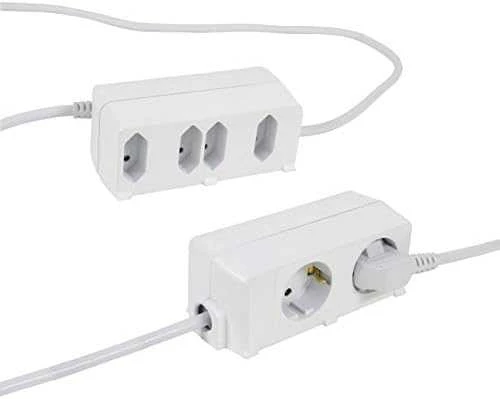 REV Multiple Socket Outlet BiniPlus 6 kartus baltas
