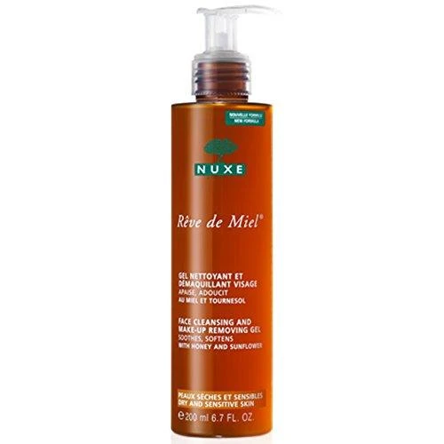 Nuxe Makiažą valanti veido želė „Rêve de Miel® Face cleansing and make-up removing gel“, 200 ml