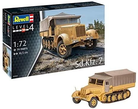 Revell Sd.Kfz. 7 (vėlyva gamyba) Mastelis: 1:72