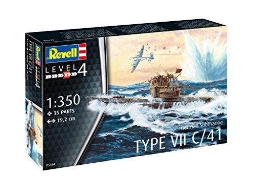 Revell Vokiečių povandeninis laivas Type VII C/41 1:350 (05154)