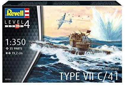 Revell Vokiečių povandeninis laivas Type VII C/41 1:350 (05154)