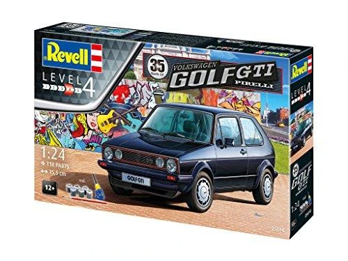 Revell - 35 Years VW Golf 1 GTI Pirelli dovanų komplektas, 1/24, 05694