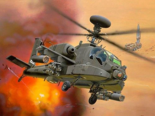 Revell lėktuvas modelis set - ah-64d longbow apache