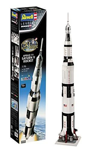 Revell - Apollo 11 Saturn V Rocket dovanų komplektas, 1/96, 03704