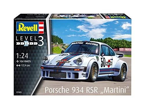 Revell Porsche 934 RSR Martini 1/24 plastikinis modelio rinkinys