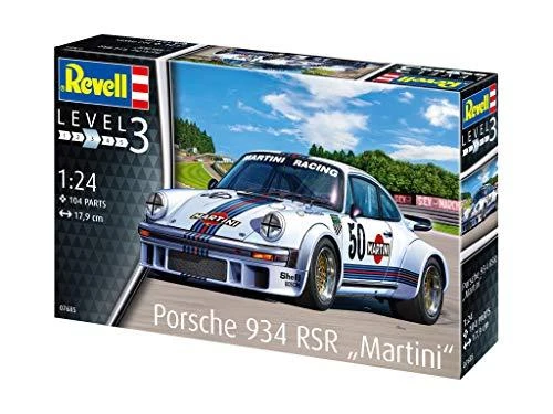 Revell Porsche 934 RSR Martini 1/24 plastikinis modelio rinkinys