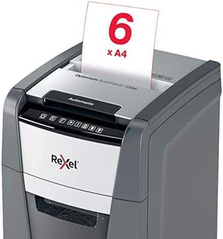Rexel Optimum AutoFeed+ 100M smulkintuvas su lapų žyma