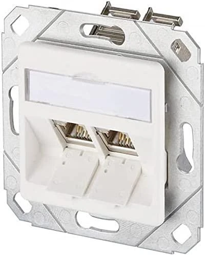 METZ CONNECT E-DAT modulis 2 port UPk Cat.6A, grynai baltas
