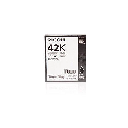 Ricoh 405836 rašalo kasetė (gelis) juoda GC 42K didelės talpos 10 000S.