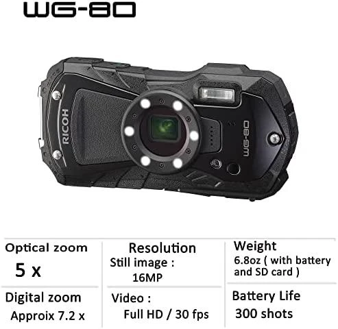 Ricoh WG-80 juoda