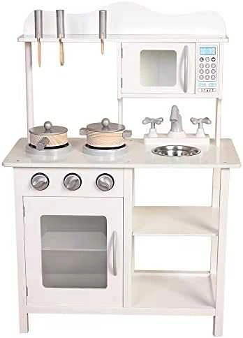 Ricokids Medinė virtuvėlė su priedais Magic Rose