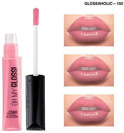 Rimmel London Oh My Gloss! lūpų blizgis. 6,5 ml, spalva - 150 Glossaholic