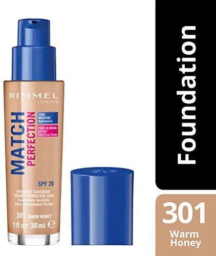 Rimmel London "Rimmel Match Perfection Foundation 301 Warm Honey makiažo pagrindas