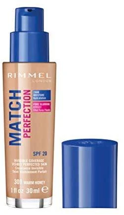 Rimmel London "Rimmel Match Perfection Foundation 301 Warm Honey makiažo pagrindas