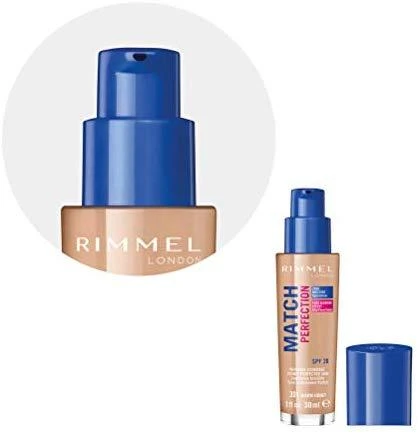 Rimmel London "Rimmel Match Perfection Foundation 301 Warm Honey makiažo pagrindas