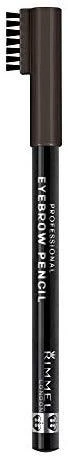 Rimmel London Professional Eyebrow Pieštukas antakių pieštukas, atspallvis: 004-Juodas Brown