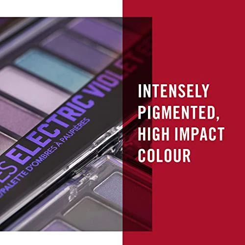 Rimmel London Magnif'Eyes akių šešėlių paletė 008 Electric Violet 12 atspalvių
