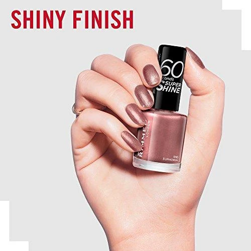 Rimmel London 60 Seconds Super Shine Nagų lakas Moterims 8 ml, 510 Euphoria