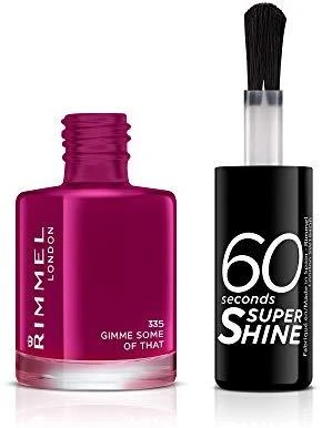 Rimmel London 60 Seconds Super Shine Nagų lakas Moterims 8 ml, 335 Gimme Some of That