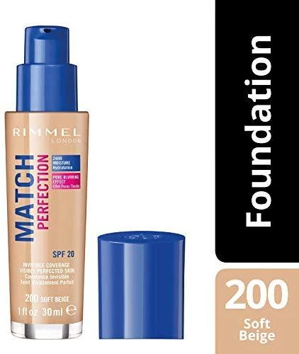 Rimmel London Rimmel Match Perfection makiažo pagrindas 30 ml. Spf20 200 Soft rusvai gelsvas