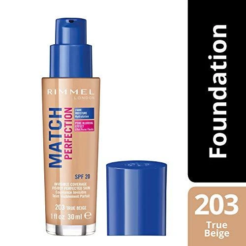makiažo pagrindas Rimmel London Match Perfection Foundation 203 30ml