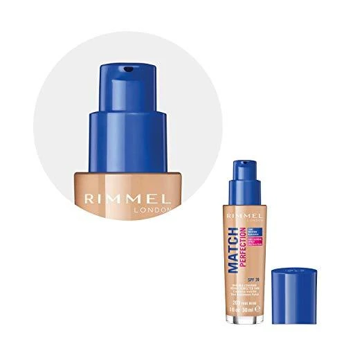 makiažo pagrindas Rimmel London Match Perfection Foundation 203 30ml