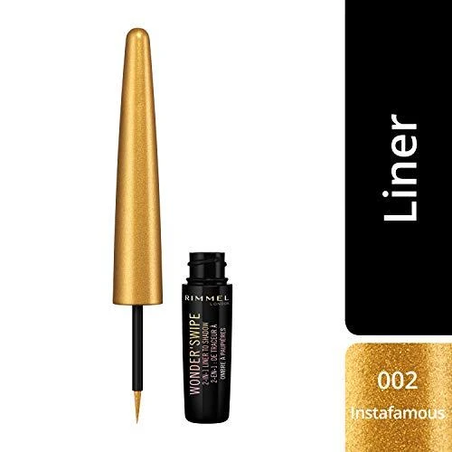"Rimmel London Wonder Swipe 2 in 1" blizgus akių pieštukas ir akių šešėliai 002 Instafamous 1.7ml
