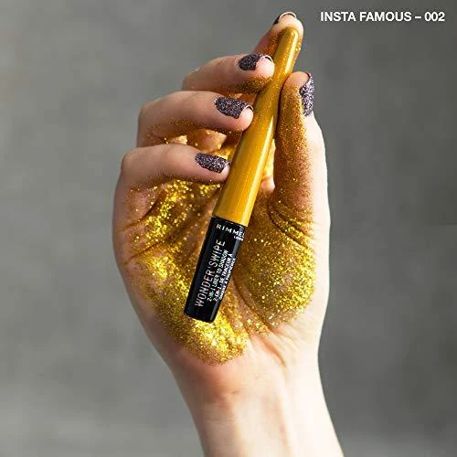 "Rimmel London Wonder Swipe 2 in 1" blizgus akių pieštukas ir akių šešėliai 002 Instafamous 1.7ml