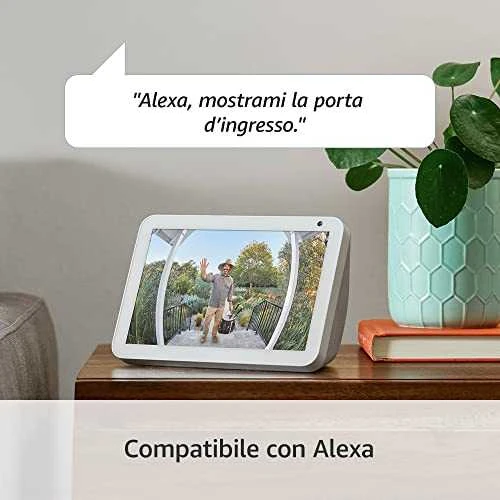 Išmanusis durų skambutis Amazon Ring Video Doorbell 3 Plus, Sidabrinis/Juodas