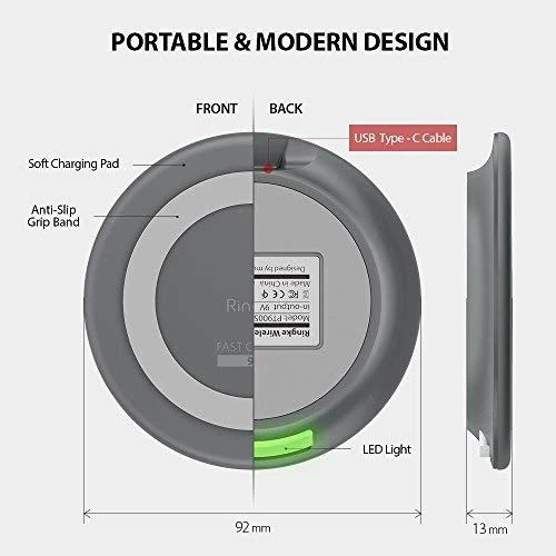 Ringke Ład. indukcinė PT900S MFi FastCharge pilka/pilkas ACWC0001