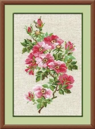 RIOLIS - Create It Yourself - Siuvinėjimo rinkinys „Laukinė rožė“ 809 (21x30 cm)